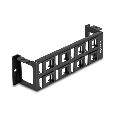 Delock Keystone Halterung 8 Port Panel Aufbau vertikal