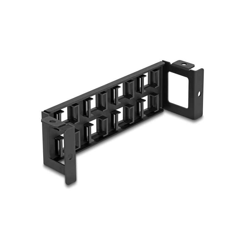 Delock Keystone Halterung 8 Port Panel Aufbau vertikal
