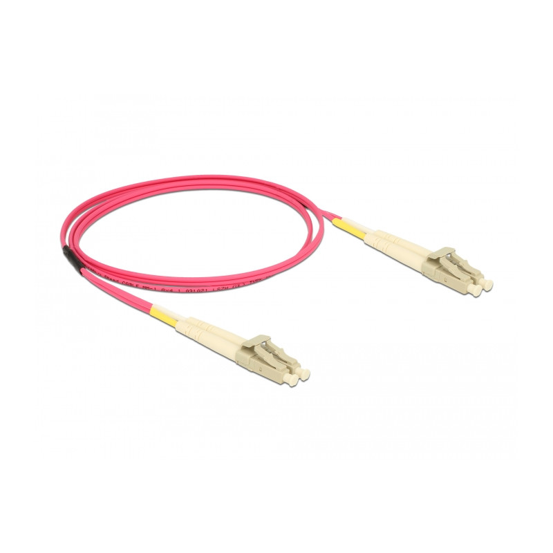 Delock Kabel Lichtwellenleiter LC zu LC Multimode OM4 0,5 m