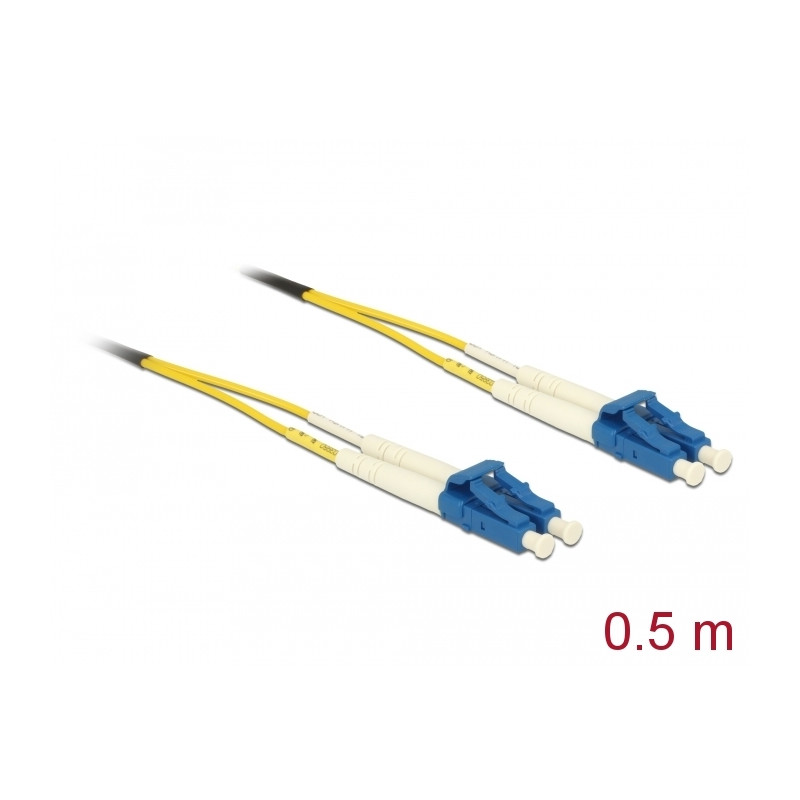 Delock Kabel Lichtwellenleiter LC - LC Singlemode OS2 0,5 m