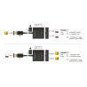 Delock DisplayPort Switch 2 auf 1 bidirektional 8K