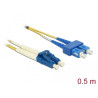 Delock Kabel Lichtwellenleiter LC - SC Singlemode OS2 0,5 m