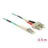 Delock Kabel Lichtwellenleiter LC zu SC Multimode OM3 0,5 m