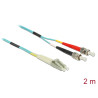 Delock Kabel Lichtwellenleiter LC zu ST Multimode OM3 2 m