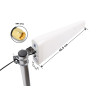 Delock LTE Antenne SMA Stecker 9 - 11 dB direktional mit Anschlusskabel (RG-58, 5 m) weiß outdoor