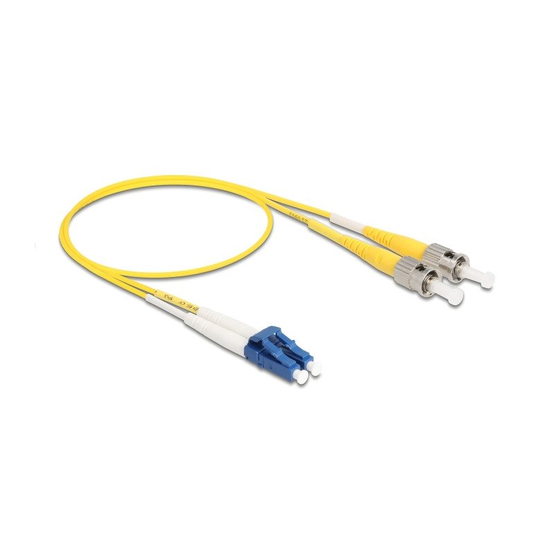 Delock Kabel Lichtwellenleiter LC - ST Singlemode OS2 0,5 m