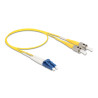 Delock Kabel Lichtwellenleiter LC - ST Singlemode OS2 0,5 m