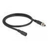 Delock DC Verlängerungskabel 5,5 x 2,1 mm Stecker zu Buchse verschraubbar