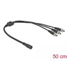 Delock DC Verteilerkabel 5,5 x 2,1 mm 1 x Buchse zu 3 x Stecker verschraubbar