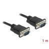 RS-232 Kabel Seriell D-Sub9 1 m St/St mit schmalem Steckergehäuse Delock