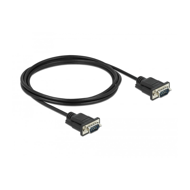 RS-232 Kabel Seriell D-Sub9 2 m St/St mit schmalem Steckergehäuse Delock