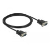 RS-232 Kabel Seriell D-Sub9 2 m St/St mit schmalem Steckergehäuse Delock