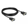 Delock RS-232 Kabel Seriell D-Sub 9 Stecker zu Stecker mit schmalem Steckergehäuse 5 m