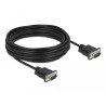 Delock RS-232 Kabel Seriell D-Sub 9 Stecker zu Stecker mit schmalem Steckergehäuse 10 m