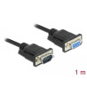 Delock RS-232 Kabel Seriell D-Sub 9 Stecker zu Buchse mit schmalem Steckergehäuse 1 m