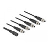 Delock DC Verteilerkabel 5,5 x 2,1 mm 1 x Buchse zu 5 x Stecker verschraubbar