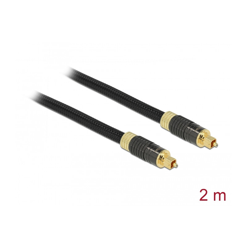 Delock TOSLINK Kabel Standard Stecker - Stecker 2 m