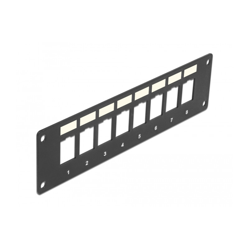 Delock Keystone Halterung 8 Port Panel Einbau