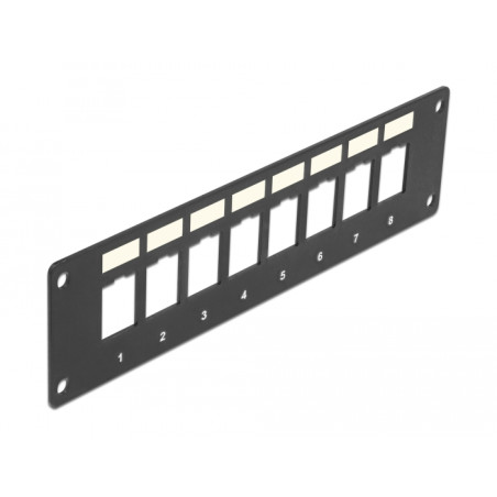Delock Keystone Halterung 8 Port Panel Einbau