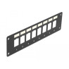 Delock Keystone Halterung 8 Port Panel Einbau