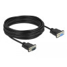 Delock RS-232 Kabel Seriell D-Sub9 Stecker zu Buchse mit schmalem Steckergehäuse 10 m
