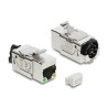 Delock Keystone Modul RJ45 Buchse Cat.6A STP mit PoE LED
