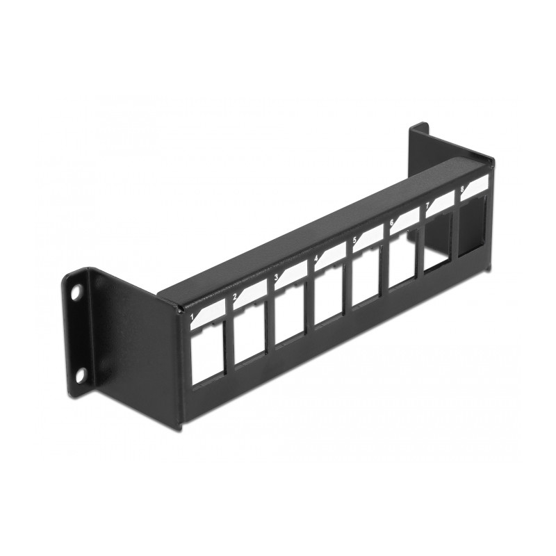 Delock Keystone Halterung 8 Port Panel Aufbau