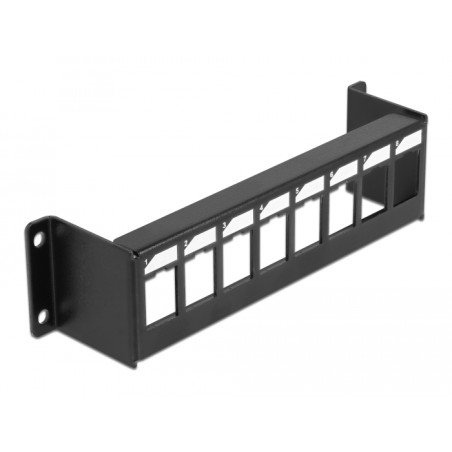 Delock Keystone Halterung 8 Port Panel Aufbau