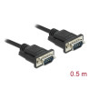 Delock RS-232 Kabel Seriell D-Sub9 Stecker zu Stecker mit schmalem Steckergehäuse 0,5 m