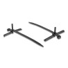 Delock Kabelbinder mit Dübel L 150 x B 7,0 mm schwarz 100 Stück