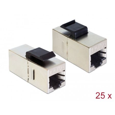 Delock Keystone Modul RJ45 Buchse - RJ45 Buchse Cat.5e kompakt 25 Stück