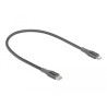 Delock Daten- und Ladekabel USB Type-C™ zu Lightning™ für iPhone™, iPad™ und iPod™ grau 0,5 m MFi