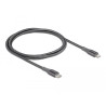 Delock Daten- und Ladekabel USB Type-C™ zu Lightning™ für iPhone™, iPad™ und iPod™ grau 1 m MFi