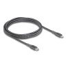 Delock Daten- und Ladekabel USB Type-C™ zu Lightning™ für iPhone™, iPad™ und iPod™ grau 2 m MFi