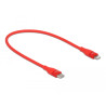 Delock Daten- und Ladekabel USB Type-C™ zu Lightning™ für iPhone™, iPad™ und iPod™ rot 0,5 m MFi