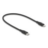 Delock Daten- und Ladekabel USB Type-C™ zu Lightning™ für iPhone™, iPad™ und iPod™ schwarz 0,5 m MFi