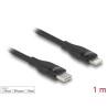 Delock Daten- und Ladekabel USB Type-C™ zu Lightning™ für iPhone™, iPad™ und iPod™ schwarz 1 m MFi