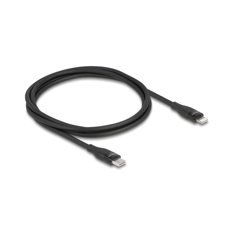 Delock Daten- und Ladekabel USB Type-C™ zu Lightning™ für iPhone™, iPad™ und iPod™ schwarz 1 m MFi