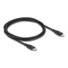 Delock Daten- und Ladekabel USB Type-C™ zu Lightning™ für iPhone™, iPad™ und iPod™ schwarz 1 m MFi