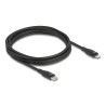 Delock Daten- und Ladekabel USB Type-C™ zu Lightning™ für iPhone™, iPad™ und iPod™ schwarz 2 m MFi