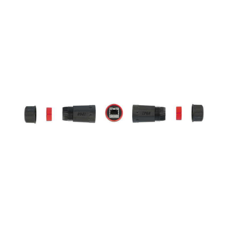 Delock Kabelverbinder RJ45 Buchse zu RJ45 Buchse Cat.6A wasserfest