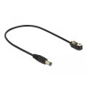 Delock DC Stromkabel 5,5 x 2,1 mm Stecker zu Anschluss für Blockbatterie 9 V