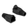 Delock Knickschutztülle für RJ45 Stecker schwarz 20 Stück