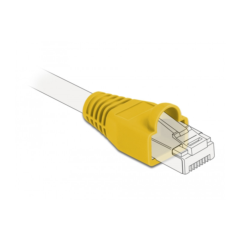 Delock Knickschutztülle für RJ45 Stecker gelb 20 Stück