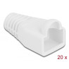 Delock Knickschutztülle für RJ45 Stecker weiß 20 Stück