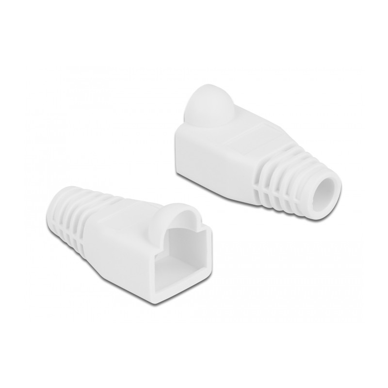 Delock Knickschutztülle für RJ45 Stecker weiß 20 Stück