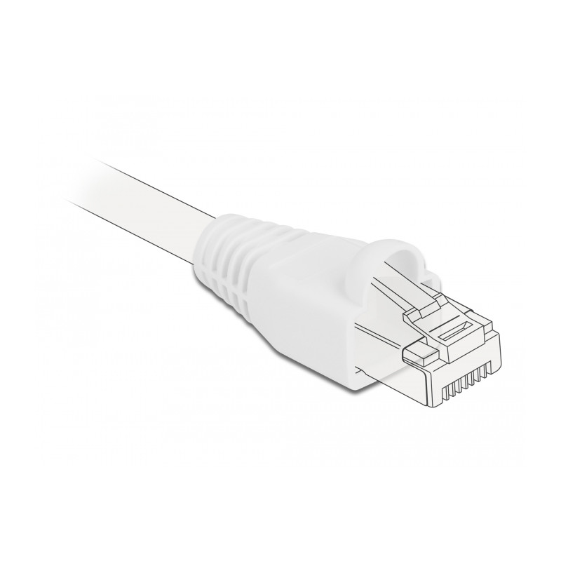 Delock Knickschutztülle für RJ45 Stecker weiß 20 Stück