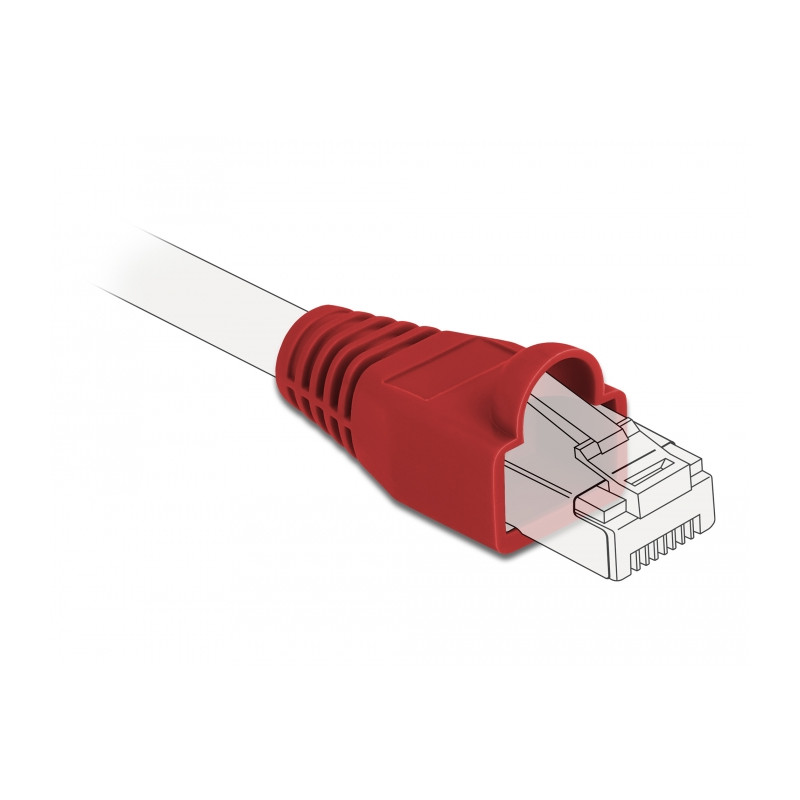 Delock Knickschutztülle für RJ45 Stecker rot 20 Stück