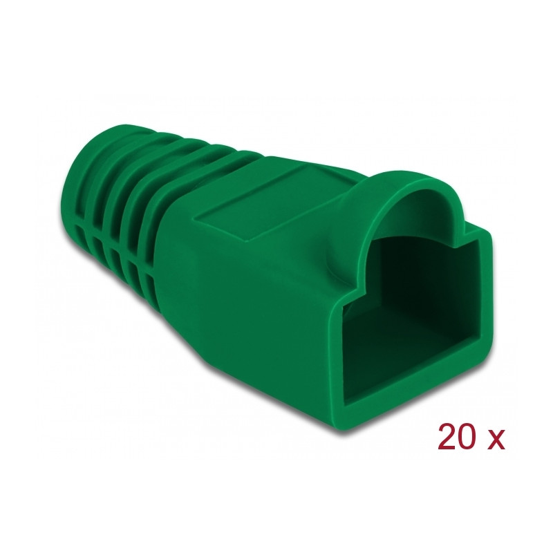 Delock Knickschutztülle für RJ45 Stecker grün 20 Stück