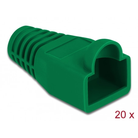 Delock Knickschutztülle für RJ45 Stecker grün 20 Stück